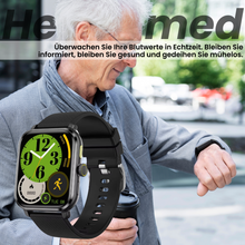Lade das Bild in den Galerie-Viewer, Healthmed Gesundheits-Smartwatch - zur Überwachung von Blutzucker