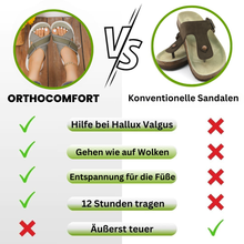 Lade das Bild in den Galerie-Viewer, Orthocomfort - patentierte, orthopädische Sandalen für Schmerzlinderung