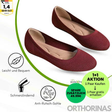 Lade das Bild in den Galerie-Viewer, Orthorinas - ergonomische schmerzlindernde Ballerinas - Sonderaktion 1+1 Gratis