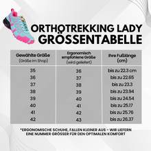 Lade das Bild in den Galerie-Viewer, OrthoTrekking Lady - ergonomische schmerzlindernde Trekking u.- Wanderschuhe - extra für Damen