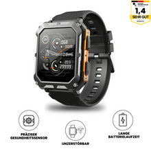 Lade das Bild in den Galerie-Viewer, AirForce Health K52 - die unzerstörbare Smartwatch mit Echtzeit Herzfrequenzmesser, Blutdruck-/Sauerstoff-Tracker