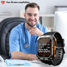 Lade das Bild in den Galerie-Viewer, AirForce Health K52 - die unzerstörbare Smartwatch mit Echtzeit Herzfrequenzmesser, Blutdruck-/Sauerstoff-Tracker