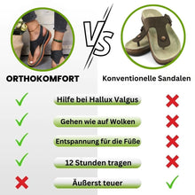 Lade das Bild in den Galerie-Viewer, OrthoKomfort - ergonomische schmerzlindernde Komfort-Sandalen für Damen