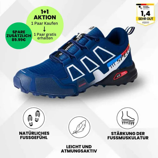 OrthoTrekking - ergonomische schmerzlindernde Trekking u.- Wanderschuhe - (1+1  Gratis)