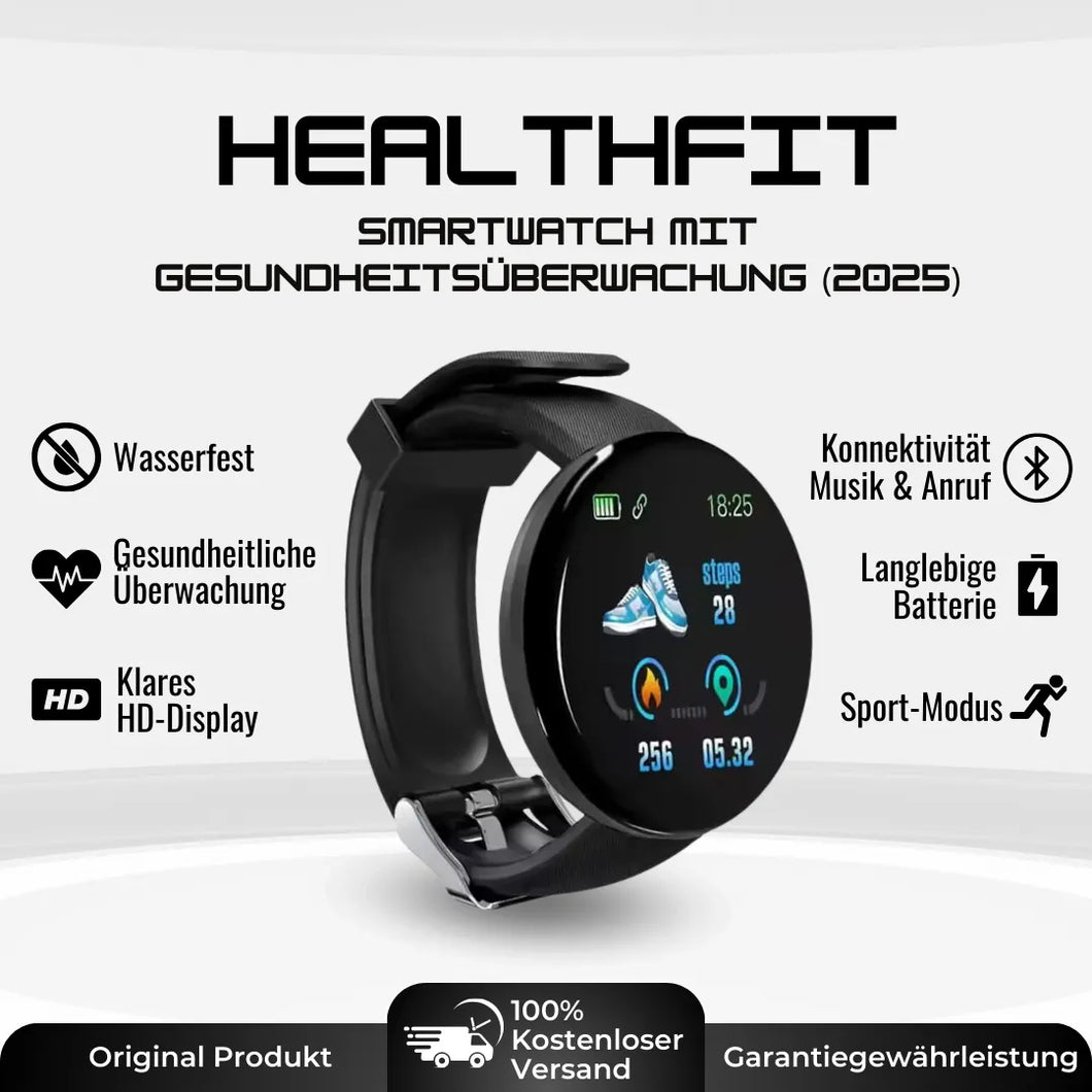 HealthFit - Gesundheits u.-Fitness-Smartwatch (2025)