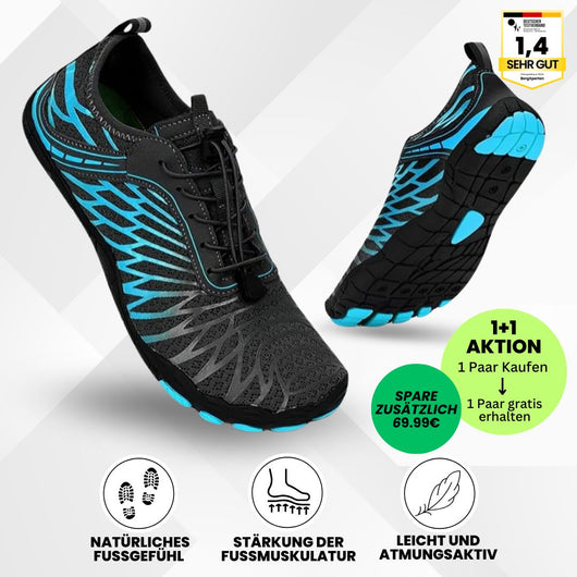 FloraX Pro - ergonomische, schmerzlindernde & wasserdichte Barfußschuhe - Sonderaktion 1+1 Gratis