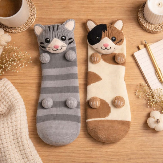 HUGGY Socken – Katzen und Hunde – Einheitsgröße – Unisex