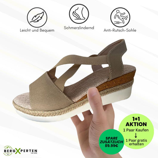 OrthoStella - ergonomische schmerzlindernde Sandalen für Damen - Sonderaktion 1+1 Gratis