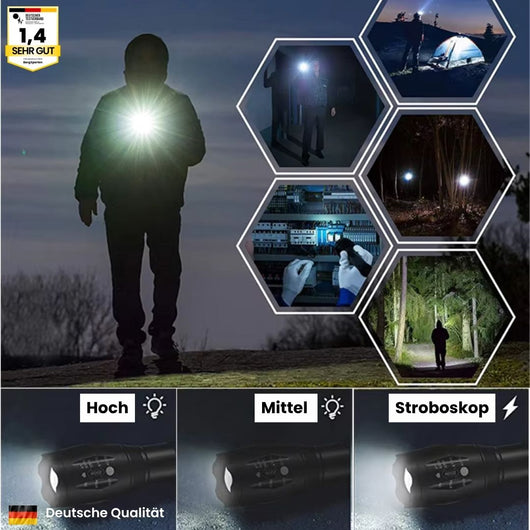Lumen Pro - taktische Taschenlampe für pure Helligkeit und Sicherheit