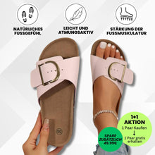 Lade das Bild in den Galerie-Viewer, OrthoMia - Schmerzlindernde Kork-Sandalen mit Schnallenriemen-Design für Damen - Sonderaktion 1+1 Gratis
