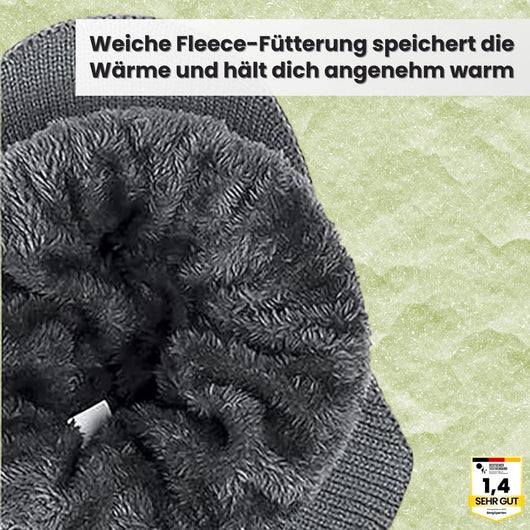 Fjordwarm – Skandinavische Wintermütze mit Ohrenschutz (Unisex-Einheitsgröße)