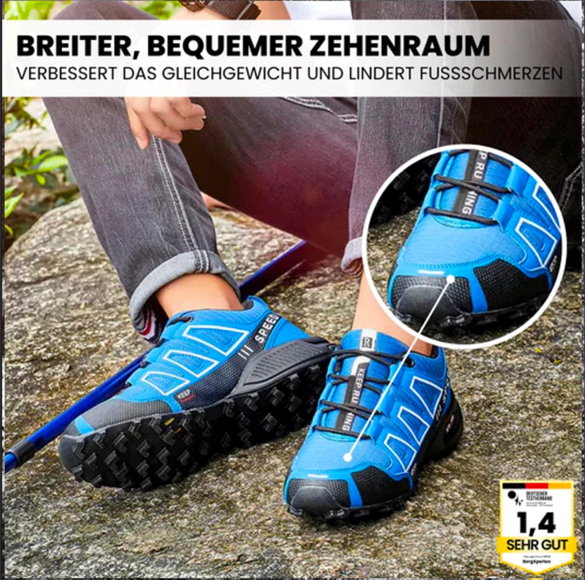 OrthoTrekking - ergonomischer schmerzlindernder Trekking u. Wanderschuh