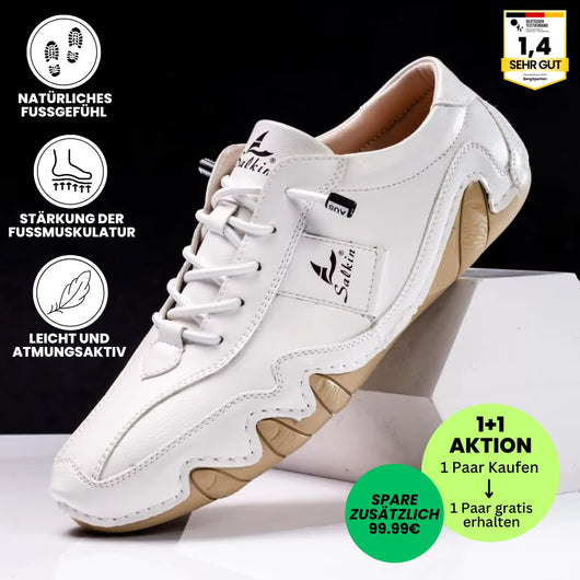 Ibex - ergonomischer, schmerzlindernder & wasserdichter Leder-Barfußschuh - Sonderaktion 1+1 Gratis