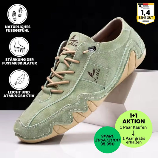 Ibex - ergonomischer, schmerzlindernder & wasserdichter Leder-Barfußschuh - Sonderaktion 1+1 Gratis