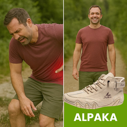 Alpaka - orthopädische, wasserdichte & rutschfeste Leder-Barfußschuhe für Entlastung bei Rückenschmerzen & Gelenkproblemen